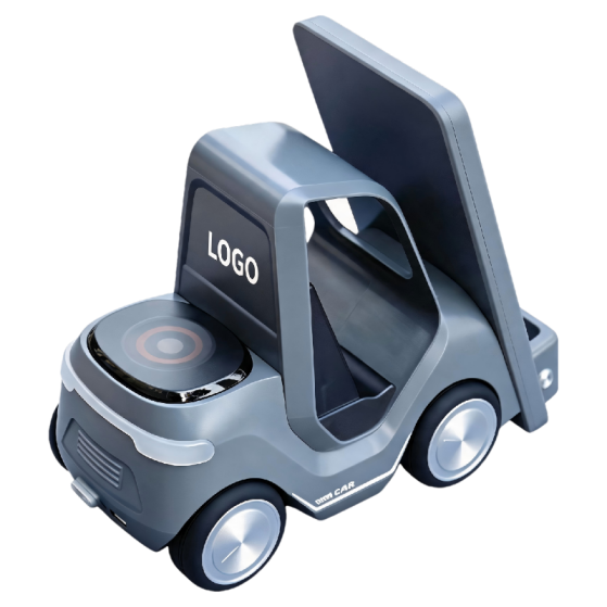 15W 6in1 Creative Forklift Wireless Charger ��Transparent Mouse