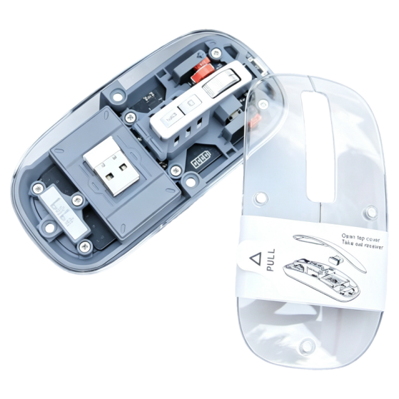 15W 6in1 Creative Forklift Wireless Charger ��Transparent Mouse